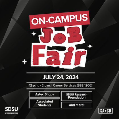 SDSU Career Services Job Fair Flyer