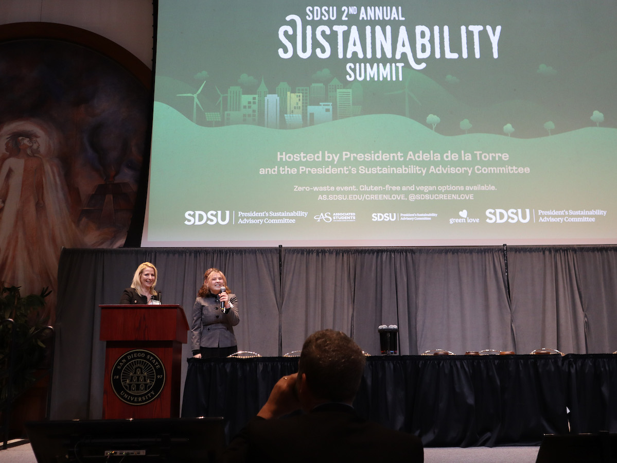 Emcees at Sustainability Summit